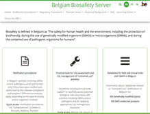 Tablet Screenshot of biosafety.be